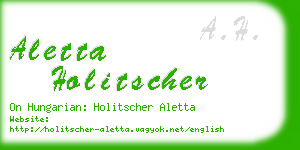 aletta holitscher business card